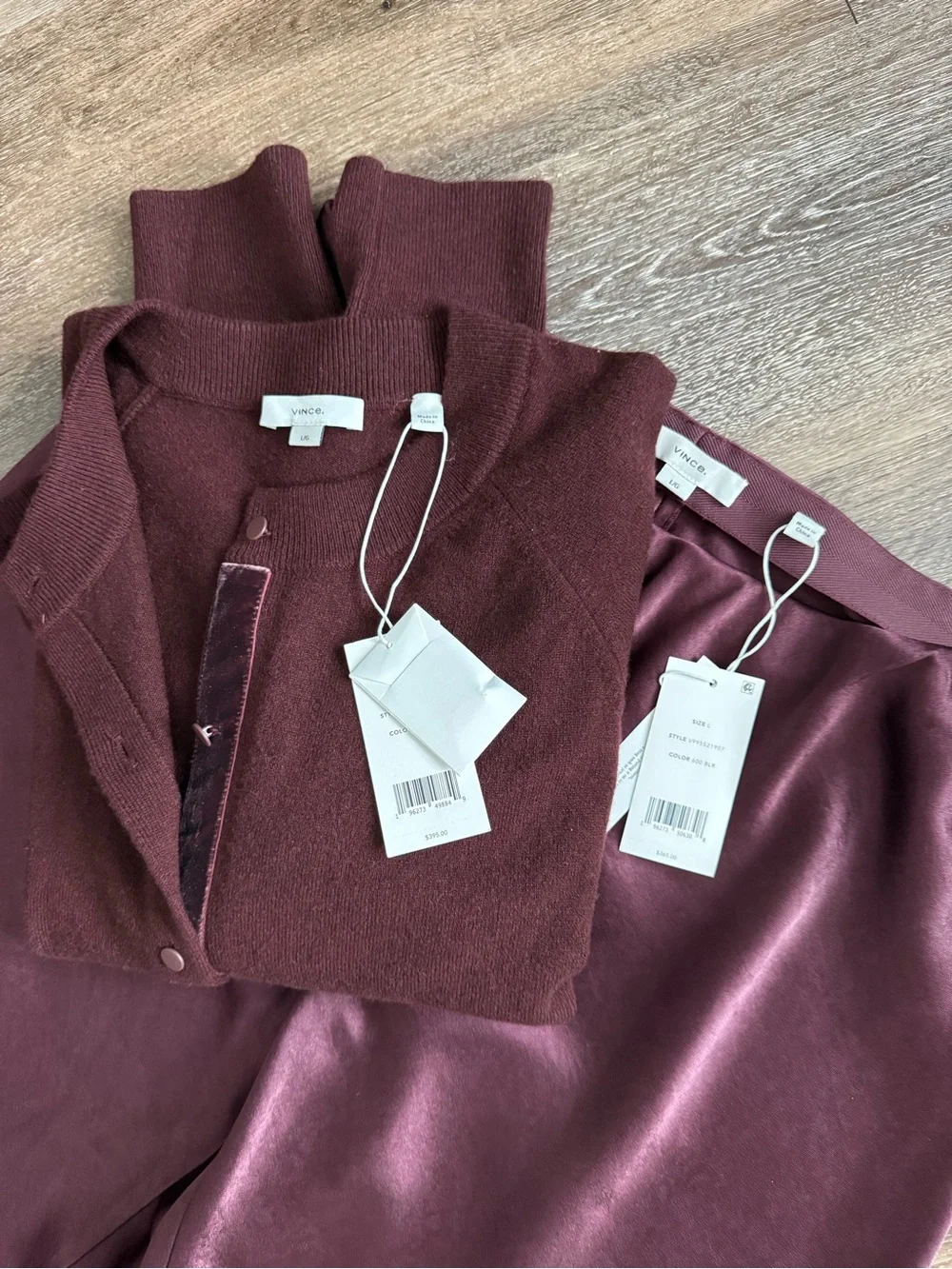 Vince satin wide